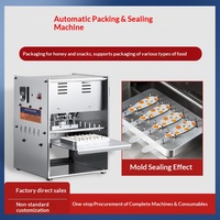Machine de scellage semi-automatique Liqiang à poussée manuelle pour boîtes en aluminium, idéale pour l'emballage de snacks à emporter, miel, liquides et pâtes.