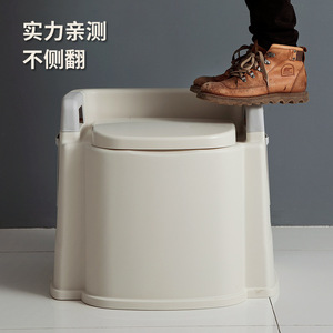 Toilettes portables pour personnes âgées et femmes enceintes, en plastique avec siège souple, design moderne, durables - Product Image 2