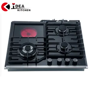 Gas HOB cho nhà bếp 4 Burner bếp gas được xây dựng trong bếp với thiết bị an toàn Trung Quốc Sabaf