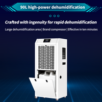 Nouvel Arrivage Déshumidificateur Commercial Électrique 220V Haute Efficacité 90L pour Archives Domestiques et Professionnelles en Métal