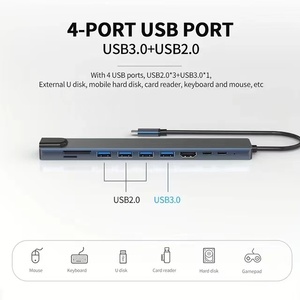 10 in 1 USB HUB 3.0 USB C HUB 4k30Hz Hub USB <strong>Adapter</strong> With Sd Tf Rj45 Ethernet PD100W for MacBook <strong>iPad</strong> Huawei Sumsang Phone - Product Image 2