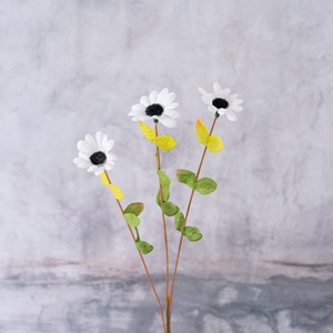 CallaFloral <b>Artificial</b> Daisy <b>Flowers</b> <b>White</b> Handmade Bouquet Wedding Decoration Home Decor Cross Border Wholesale - Product Image 3