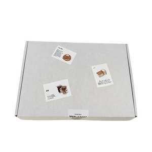 Grande boîte plate en carton ondulé blanc pour emballage et expédition, esthétique soignée, idéale pour albums Instagram - Product Image 5