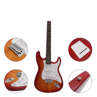 Paisen Guitare Électrique Économique en Tilleul 21 Touches Style Rock pour Solo Fabriquée en Chine