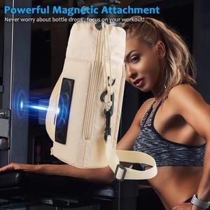 Bolsa de Gimnasio Magnética 2 en 1, Porta Botella de Agua para Stanley 30/40 oz con Asa y Bolsillo con Correa de Hombro Ajustable - Product Image 4
