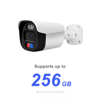 6MP IP Camera Security Bullet POE Outdoor Camera Smart Red and Blue Light Sound Alarm Human/Vehicle Detection WDR H.265+