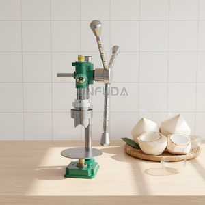 Máquina Manual Comercial de Acero Inoxidable para Abrir Cocos, Herramienta de Apertura de Cáscaras de Coco para Tiendas de Coco - Product Image 1