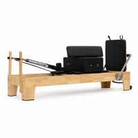 Machine de Pilates Reformer en chêne massif, directement de l'usine, conforme aux normes CE, équipement de fitness professionnel personnalisable pour salle de sport et studio
