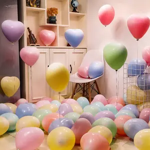 JYAO, 12 дюймов, макароны, жемчужные, в форме сердца, латексные воздушные шары, украшения для дня рождения, вечеринки, шарики
