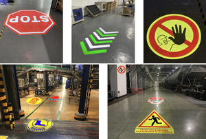 جهاز عرض ضوئي أرضي خفيف مقاوم للماء مخصص جهاز عرض Crosswalk Gobo تحذير صناعي أنماط لمصنع المستودعات - Product Image 3