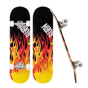 <span class=keywords><strong>Surfskate</strong></span> 4 roues PU Flash 31 pouces à motifs colorés pour jeunes, en bois d'érable 7 couches, double kick, roulements ABEC-7 - Product Image 6