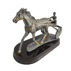 Resin Horse Riding Club Display Sculpture Racing Awards Trophy 23cm