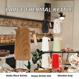 Carafe <span class=keywords><strong>isotherme</strong></span> scellée pour usage commercial, hôtelier et domestique, idéale pour le thé, usage quotidien pour appartements équipés, salles d'étude et bureaux - Product Image 2