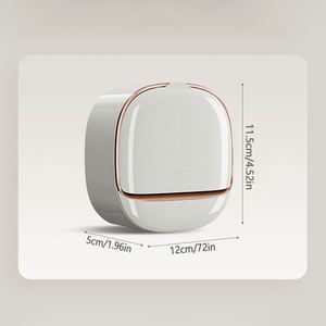 Magnifique Support à <span class=keywords><strong>Savon</strong></span> Mural Moderne et Best-Seller, Boîte <span class=keywords><strong>de</strong></span> <span class=keywords><strong>Rangement</strong></span> <span class=keywords><strong>de</strong></span> Luxe Pliable avec Conception <span class=keywords><strong>de</strong></span> Drainage et Boucle Adhésive - Product Image 5