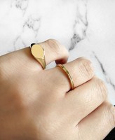 Bague signet ovale en acier inoxydable Inspire pour Chevalier, bague signet personnalisée, bijoux unisexe, cadeau