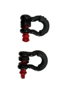 JINLI manilles de sécurité haute résistance manille de Traction de véhicule en acier droit en forme de U crochet de remorquage accessoires d'outils d'urgence