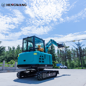 Hengwang Nueva Micro Excavadora sobre orugas Digger Mini 3,5 Ton Ensacadora hidráulica 1 año de garantía con componentes de motor de núcleo - Product Image 3
