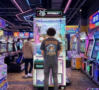 Machine de jeu à monnayeur économique, mini-grue à pinces HuiXing, en métal, avec prix en anglais, garantie 1 an