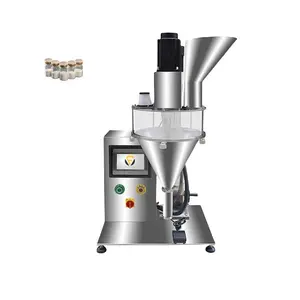 FillinMachine Desktop SS304 vial powder filler machine coffee 1g-50g powder filling machine 1% accuracy