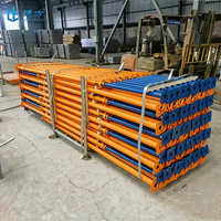 Étai en acier réglable 3m/4m/5m galvanisé, étais Acrow, poteaux de soutènement, vérins de construction, système de support pour coffrage et échafaudage