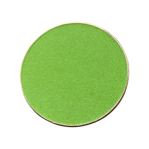 직접 공장 공급 빈 라운드 구리 도금 기본 옷깃 핀 녹색 367C 글로우 전원 효과 에나멜 핀