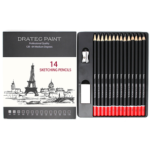 Crayons à <span class=keywords><strong>dessin</strong></span> en graphite personnalisés avec logo EN71 pour artistes professionnels, crayons en graphite en bois pour fournisseurs de papeterie - Product Image 2