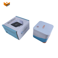 Boîte à montre pliable personnalisée avec logo imprimé, boîte cadeau rigide en carton pliable portable pour montre-bracelet