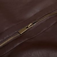 Veste en cuir zippée à manches longues avec logo personnalisé de concepteur OEM Veste pour hommes Veste de course vintage en cuir 2025