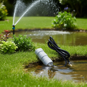 Pompe à eau submersible 12V 1000L H, hauteur de refoulement maximale 16,4 pieds, pour arroseurs de jardin, douche de pelouse - Product Image 2