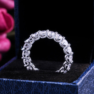Anello a Fascia Intera per Donne, Gioielli Minimalisti Scintillanti alla Moda, Vendita all'Ingrosso - Product Image 2