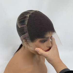 Perruque complète en dentelle HD en cheveux humains, qualité 10A 12A, sans colle, cheveux vierges bruts 100% naturels, vente en gros d'usine - Product Image 2