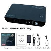 Catu daya Lithium DC Mini tanpa gangguan baterai Lithium 18W 36W Single 50Hz UPS untuk komputer WiFi Router USB Port tampilan LCD Populer