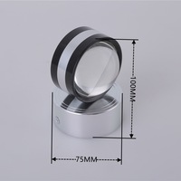 Lampu Dinding Kristal LED Modern Dua Sisi, Memancarkan Cahaya Atas Bawah, Warna-warni, Lampu Aluminium Indoor untuk Dinding Latar