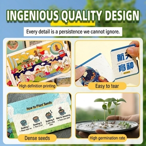 Cartes en papier semable personnalisables et imprimables qui se transforment en plantes pour les cadeaux d'anniversaire, les faveurs <span class=keywords><strong>de</strong></span> fête et les cadeaux <span class=keywords><strong>de</strong></span> remerciement pour les invités - Product Image 5