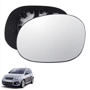 Remplacement de la vitre de rétroviseur latéral extérieur gauche asphérique chauffée argentée pour Citroën <span class=keywords><strong>C3</strong></span> (02-10) C2 (03-09) Peugeot - Product Image 1