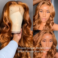 Perruque Lace Front 13*4, Densité 180%, 100% Cheveux Humains, Ondulée (Body Wave), de 12 à 32 Pouces, Peut Être Permanente et Teinte