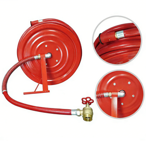 Enrouleur de tuyau d'incendie Heguang Red Fire, buse en laiton/acier au carbone, norme EN694, tuyau de 3/4'' et 1'', 30m, utilisation facile, durable, OEM, lutte contre l'incendie - Product Image 2
