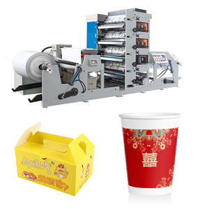 Máy in <span class=keywords><strong>flexo</strong></span> 4 màu <span class=keywords><strong>Jumbo</strong></span> cuộn cho người hâm mộ cốc giấy và túi giấy - Product Image 1