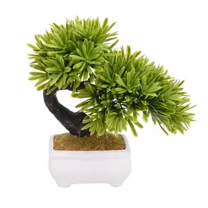 Бонсай Podocarpus, искусственное растение бонсай, комнатное растение, бонсай