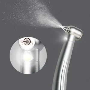 Pieza de mano dental de alta velocidad con triple rociadores de agua Luz LED Pieza de mano profesional para el cuidado dental