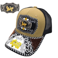 Gorra de Béisbol Unisex Personalizada con Logotipo de Herradura Metálica en 3D, Estilo Occidental, Étnico, Informal, para Pesca, Playa y Aire Libre