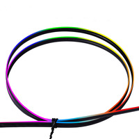 Bande lumineuse LED RGB contrôlée par application, nouvelle lumière d'ambiance avec changements de couleur pour l'intérieur de la voiture, accessoires d'éclairage automobile