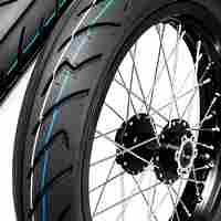 Conjunto de Buje de Motocicleta Supermoto para Surron Light Bee, Bicicleta Eléctrica Todoterreno, Neumático Delantero 80/90-16, Neumático Trasero 110/70-16