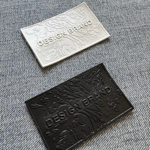 <strong>Custom</strong> Artistic Embossed <strong>Leather</strong> <strong>Label</strong> Lederlabel Etiquette En Cuir Personalized Logo Genuine Faux <strong>Leather</strong> Tag for <strong>Jean</strong> Jacket - Product Image 5