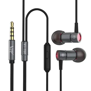 stereo wired metal headphone earphone excellent sound music speaker 6mm new design usb data cable