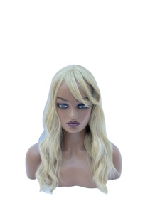 Perruque courte et droite <span class=keywords><strong>pour</strong></span> <span class=keywords><strong>femme</strong></span>, couleur dégradée brun doré et blond, <span class=keywords><strong>cheveux</strong></span> synthétiques, modèle HB-15751, sans dentelle, 99j 4x4 - Product Image 1