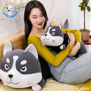 Oreiller en peluche Husky avec logo personnalisé Jouet en peluche pour chien avec peluche super douce et rembourrage en coton PP pour cadeau d'anniversaire - Product Image 4
