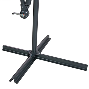 Modern muz-şekillendirilmiş alüminyum şemsiye rüzgar geçirmez su geçirmez bahçe konsol asılı veranda şemsiye üsleri açık otel kullanımı için - Product Image 5