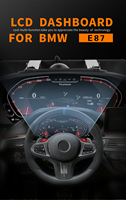 CarPlay Inalámbrico Android Auto, Velocímetro Digital con Pantalla LCD de 12.3 Pulgadas para Serie 1 E81 E82 E87 E88 GPS