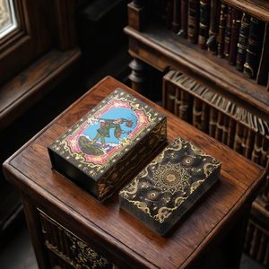 Klassische Professionelle Kollektion Heißprägung 78 Vollständige Echte Beliebte Tarotkarten für Anfänger Kado Plastik Abgerundet für Partys - Product Image 4